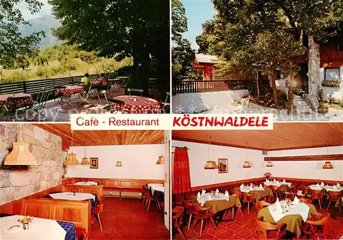 AK / Ansichtskarte  Oberplars_Algund_IT Café Restaurant Gastraum Terrasse 