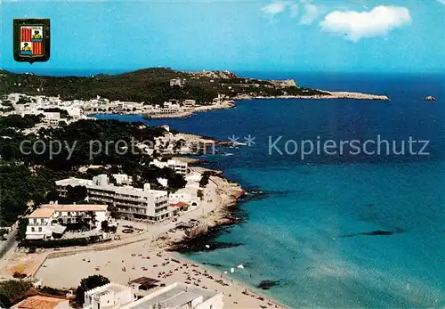 AK / Ansichtskarte  Cala_Ratjada_Mallorca Vista aérea de la playa Son Moll Kuestenpanorama Strand Cala_Ratjada_Mallorca