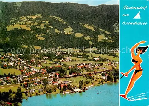 AK / Ansichtskarte 73857280 Bodensdorf_Ossiacher_See_AT Ferienort am Ossiachersee Strandbad Campingplatz 