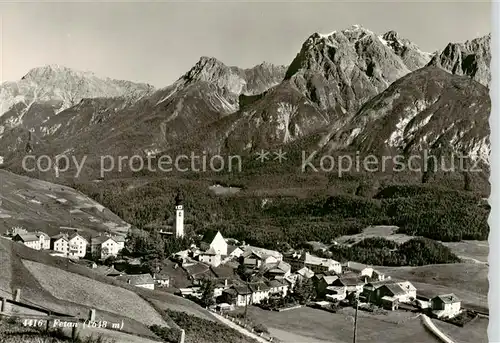 AK / Ansichtskarte  Fetan Gesamtansicht mit Alpenpanorama Fetan