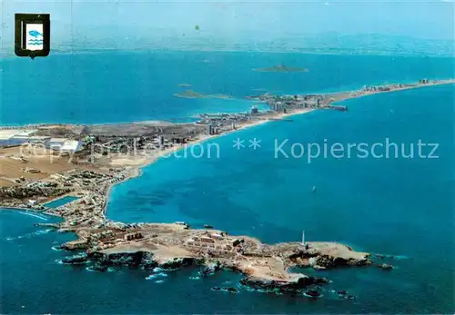 AK / Ansichtskarte  La_Manga_del_Mar_Menor_ES Nuevo puerto Cabo de Palos y La Manga vista aérea 