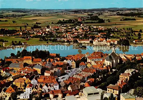 AK / Ansichtskarte  Schaerding_Inn_AT Kneippkur- und Grenzstadt Blick nach Neuhaus am Inn Bayern 