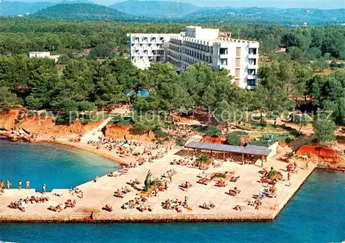 AK / Ansichtskarte 73857308 Ibiza_Islas_Baleares Hotel Augusta Urbanización y Playa Sargamasa vista aérea Ibiza_Islas_Baleares
