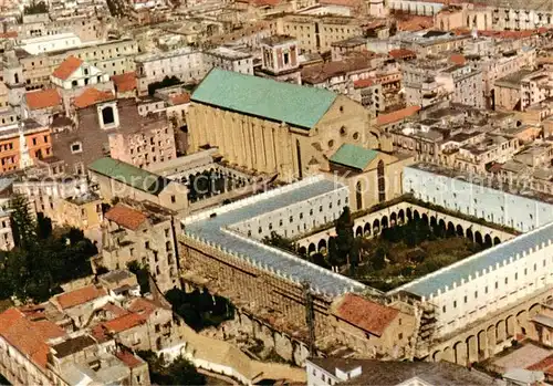 AK / Ansichtskarte  Napoli_Neapel_IT Monastero di Santa Chiara XIV seccolo veduta aerea 