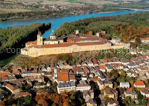 AK / Ansichtskarte  Melk_Donau_Niederoesterreich_AT Ansicht mit Stift 