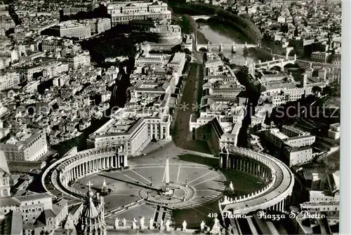 AK / Ansichtskarte  Roma__Rom_IT Piazza San Pietro veduta aerea 