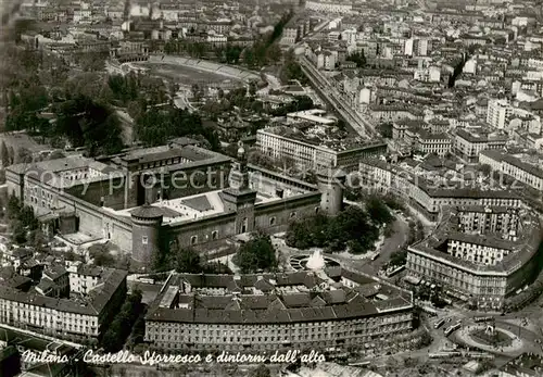 AK / Ansichtskarte  Milano_Mailand_IT Castello Sforresco e dintorni dall alto 