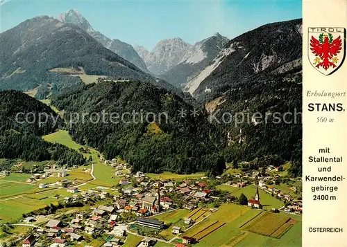 AK / Ansichtskarte 73857351 Stans_Tirol_AT mit Stallental und Karwendelgebirge 