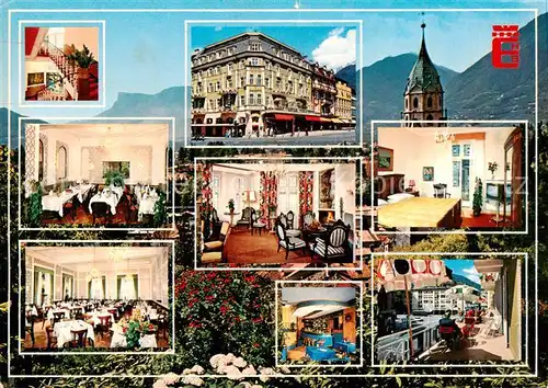 AK / Ansichtskarte  Meran_Merano_IT Hotel Europa Splendid Gastraeume Terrasse Speisesaal