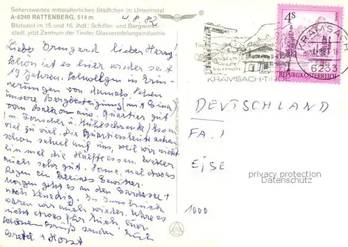 AK / Ansichtskarte  Rattenberg_Tirol Malerwinkel Rattenberg Tirol