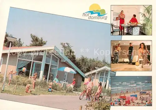 AK / Ansichtskarte 73857409 Domburg_NL Camping Bungalowpark en Kuurbad Bowling Strand 