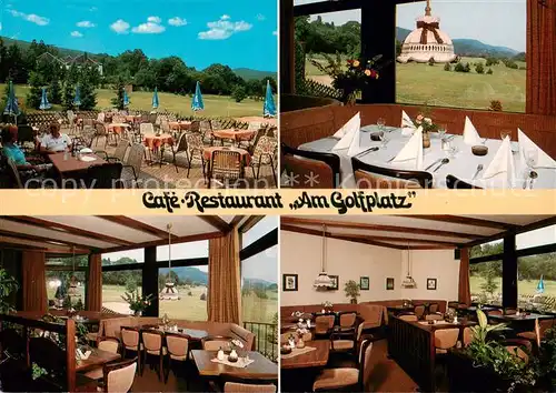 AK / Ansichtskarte 73857439 Bad_Harzburg Cafe Restaurant Am Golfplatz Gastraeume Terrasse Bad_Harzburg