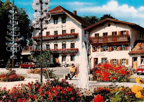 AK / Ansichtskarte  Bergen_Chiemgau Hotel Gasthof zur Post Bergen Chiemgau