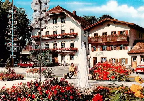 AK / Ansichtskarte  Bergen_Chiemgau Hotel Gasthof zur Post Bergen Chiemgau