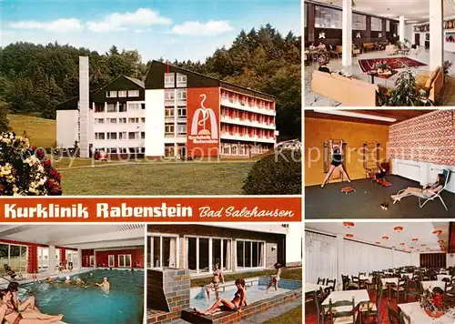 AK / Ansichtskarte  Nidda Kurklinik Rabenstein Hallenbad Gymnastik Wassertreten Speisesaal Nidda