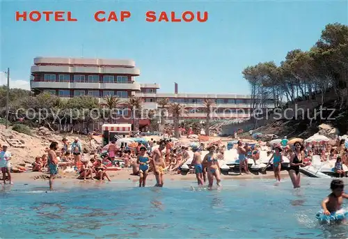 AK / Ansichtskarte 73857487 Salou_Tarragona_Costa_Dorada_ES Hotel Cap Salou Strandpartie 