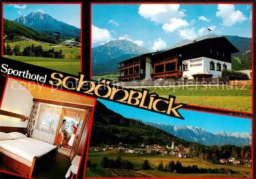 AK / Ansichtskarte 73857497 Mieders_Tirol Sporthotel Schoenblick Zimmer Panorama Mieders Tirol