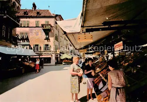 AK / Ansichtskarte  Bozen_Bolzano_Suedtirol_IT Am Obstmarkt 