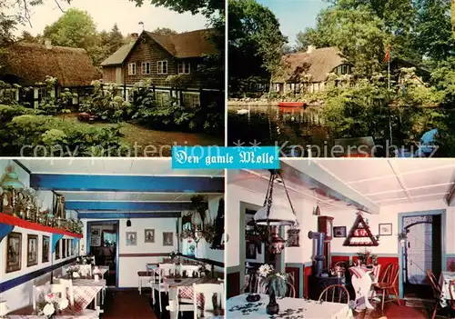 AK / Ansichtskarte  Femmoller_DK Den gamle Molle Gastraeume Schwanenteich 