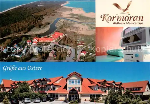 AK / Ansichtskarte  Rowy_Rowe_Stolp Pommern_Osteebad_PL Kormoran Wellness Medical Spa Fliegeraufnahme