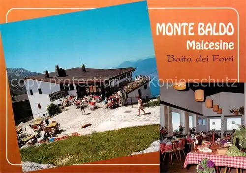 AK / Ansichtskarte 73857551 Malcesine_Lago_di_Garda Monte Baldo Baita dei Forti Restaurant Terrasse Malcesine_Lago_di_Garda