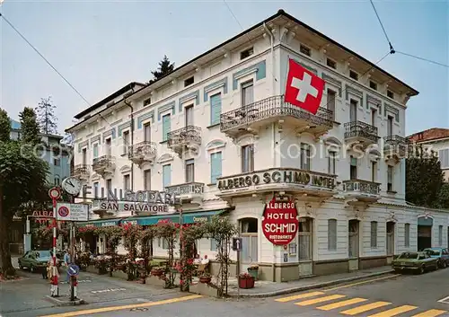 AK / Ansichtskarte  Paradiso_Lago_di_Lugano_TI Hotel Restaurant Schmid 