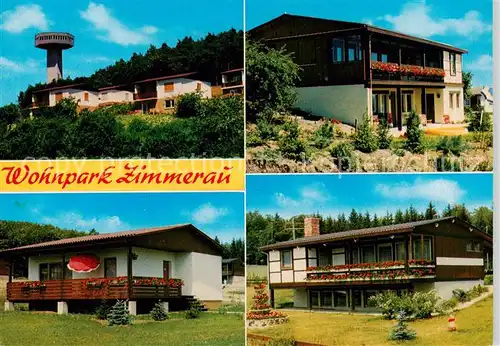 AK / Ansichtskarte 73857605 Zimmerau_Rhoen-Grabfeld Berggasthof Zum Bayernturm Teilansichten Zimmerau Rhoen-Grabfeld