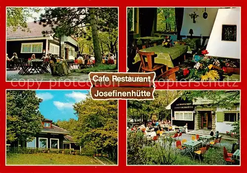 AK / Ansichtskarte  Wien_AT Cafe Restaurant Josefinenhuette Gastraum Freiterrasse 