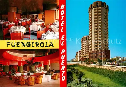 AK / Ansichtskarte 73857703 Fuengirola_Costa_del_Sol_ES Hotel El Puerto Gastraum Foyer 