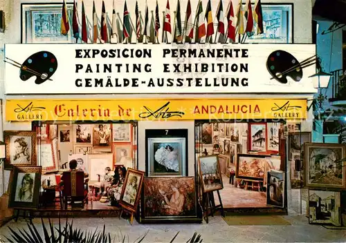 AK / Ansichtskarte  Torremolinos_ES Gemaeldeausstellung Galeria de Arte Andalucia 