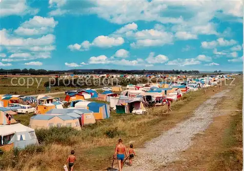 AK / Ansichtskarte 73857794 Eckernfoerde_Ostseebad Fischleger Strand Camping 