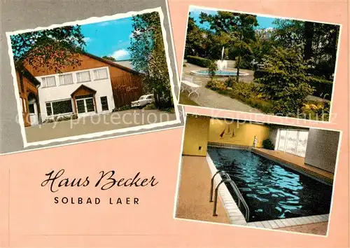 AK / Ansichtskarte  Laer_Bad Haus Becker Park Hallenbad Laer_Bad