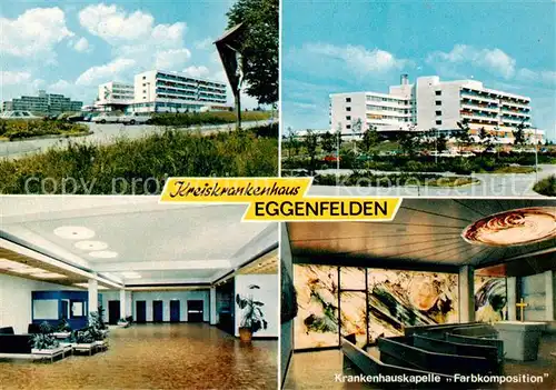 AK / Ansichtskarte  Eggenfelden Kreiskrankenhaus Hauskapelle Farbkomposition Eggenfelden