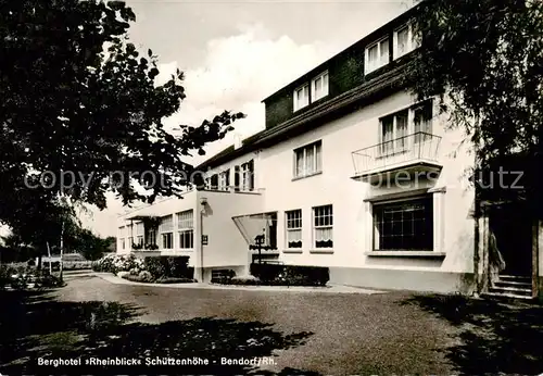 AK / Ansichtskarte  Bendorf_Rhein Berghotel Rheinblick Schuetzenhoehe Bendorf Rhein