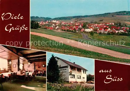 AK / Ansichtskarte  Suess_Rotenburg_Fulda Panorama Gasthaus Pension Stiller Restaurant Suess_Rotenburg_Fulda