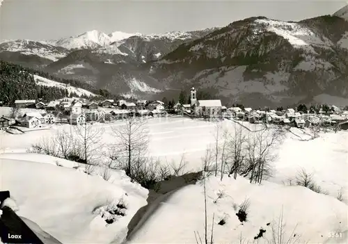AK / Ansichtskarte  Laax_GR Panorama Wintersportplatz Alpen 