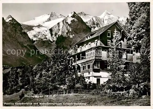 AK / Ansichtskarte  Goldern-Hasliberg Pension Gletscherblick und Wetterhorngruppe Goldern-Hasliberg