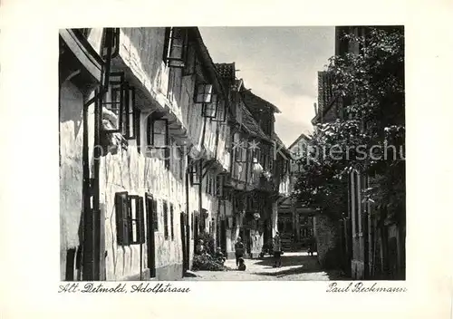 AK / Ansichtskarte  Detmold Adolfstrasse Altstadt Detmold