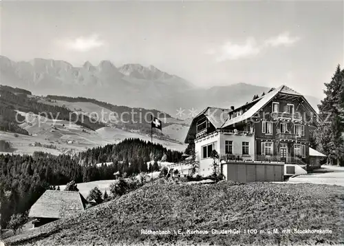 AK / Ansichtskarte  Roethenbach_Emmental_BE Kurhaus Chuderhuesl mit Stockhornkette 