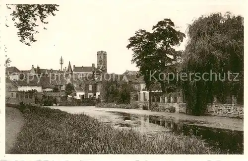 AK / Ansichtskarte  Menin_Meenen_West-Vlaanderen_Belgie Vue sur les bras mort de la Lys et Beffroi 