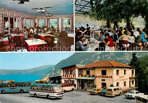 AK / Ansichtskarte  San_Croce_al _Lago_Santa_Croce_del_Lago_IT Ristorante Prealpi Da Beppe Gastraeume Busparkplatz 