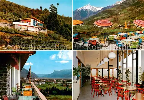 AK / Ansichtskarte  Meran_Merano_IT Cafe Unterweger Gastraum Terrasse