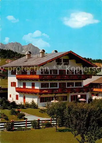 AK / Ansichtskarte  Kitzbuehel_Tirol_AT Haus Toni Sailer mit Wildem Kaiser 