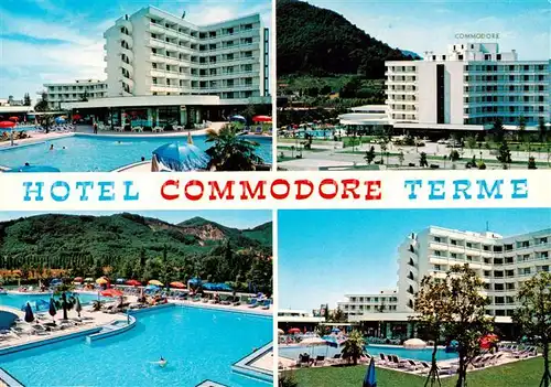 AK / Ansichtskarte 73858123 Montegrotto_Terme_IT Hotel Commodore Terme Pool Landschaften 