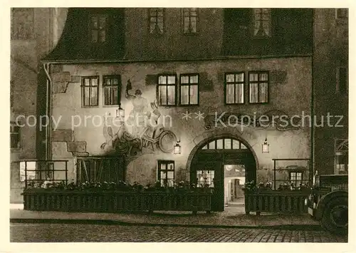 AK / Ansichtskarte 73858175 Saalfeld_Saale Das Loch Gaststaette Wandmalerei Saalfeld_Saale