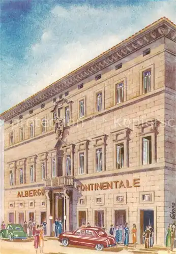AK / Ansichtskarte  Siena_Toscana_IT Albergo Continentale Illustration 