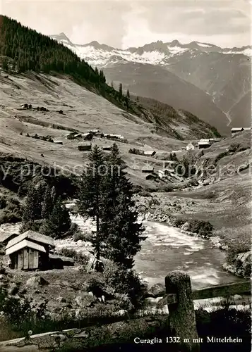 AK / Ansichtskarte  Curaglia_GR Landschaftspanorama mit Mittelrhein Alpen 