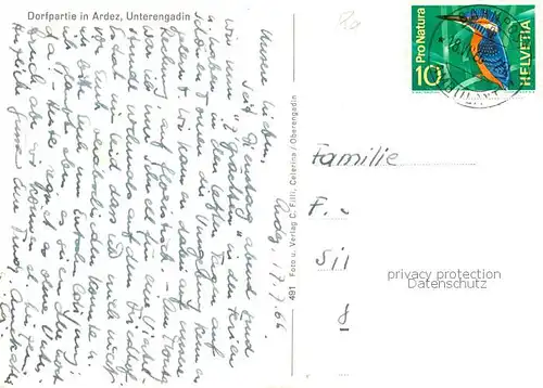 AK / Ansichtskarte  Ardez_GR Dorfpartie 