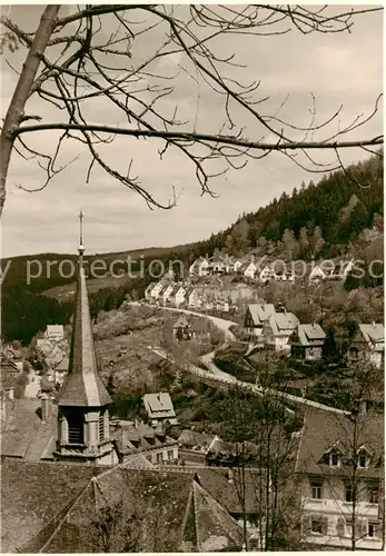 AK / Ansichtskarte  Triberg Ortsmotiv mit Kirche Triberg