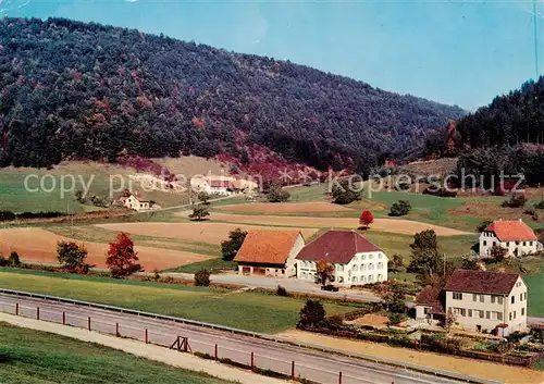 AK / Ansichtskarte  Wiechs_Tengen Panorama mit Gasthaus Pension zum Loewen Wiechs Tengen